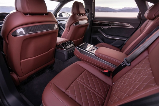 Leather and Textile Fabric Car Seats Covers and Interior of Audi A8