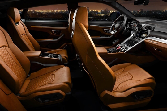 Leather Car Seats Covers and Interior of Lamborghini Urus